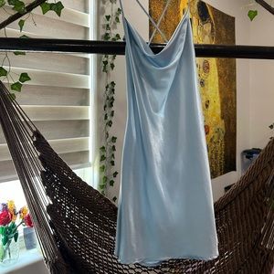 Baby blue Satin Dress 💙